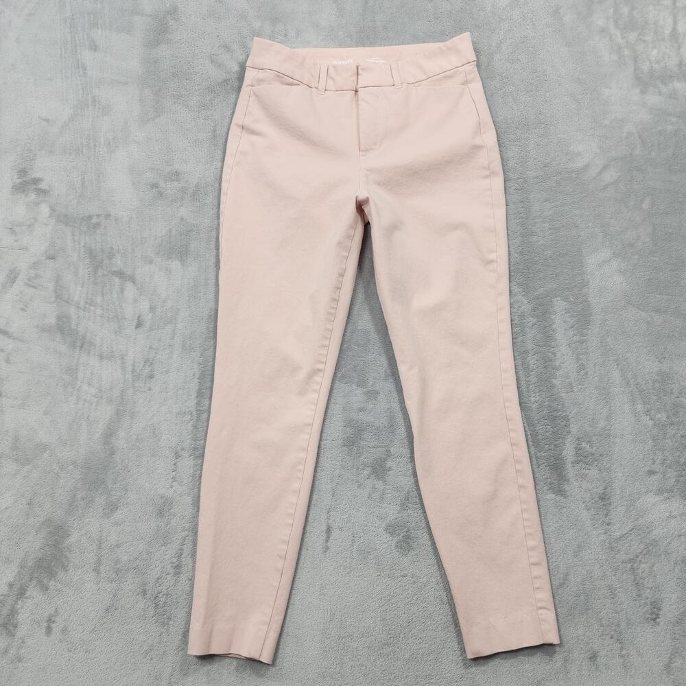 Old Navy Pants Womens 4 Pink Bamboo Pixie Skinny High Rise Ankle Stretch Casual